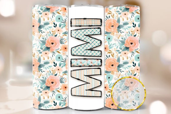 Floral Mimi Tumbler Wrap: Graphics for Crafts-Driven Branding