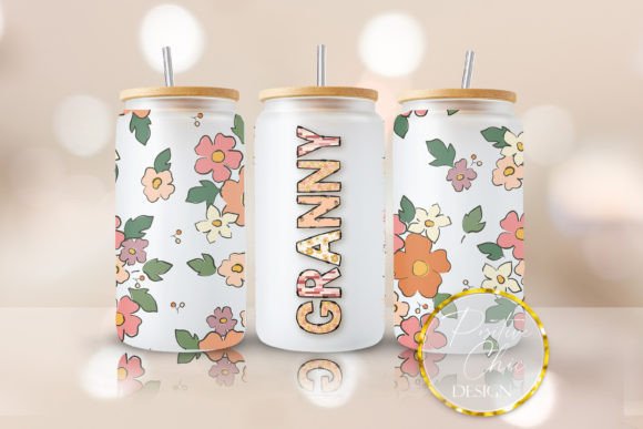 Granny Libbey Can Wrap UVDTF Cup Wrap: Graphics for Crafts