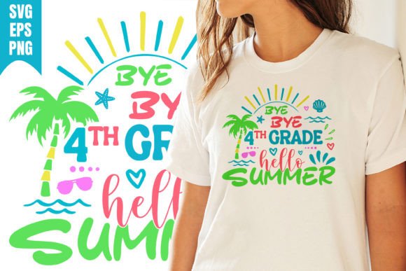 Hello Summer 4th Grade School SVG