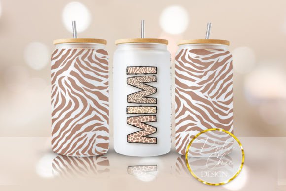 Mimi 16 Oz Cup Wrap UVDTF Animal Print: Graphics for Crafts & Content