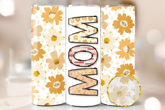 Mom Floral Tumbler Wrap: Graphics for Crafts