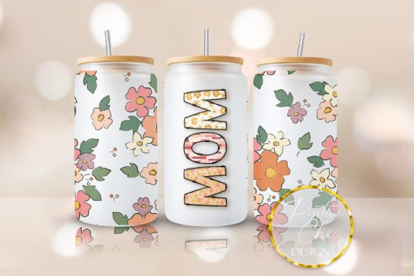 Mom Libbey Can Wrap UVDTF Cup Wrap PNG — Graphics for Crafts