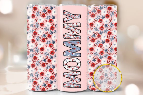 Mommy Tumbler Wrap 20 Oz Mothers Day PNG