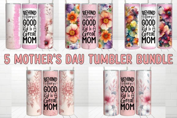 Mother’s Day Tumbler Graphics: Great Mom for Crafts & Branding
