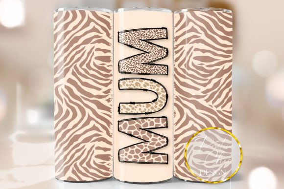 Mum Animal Print Skinny Tumbler Wrap PNG: Graphics & Crafts Asset Review