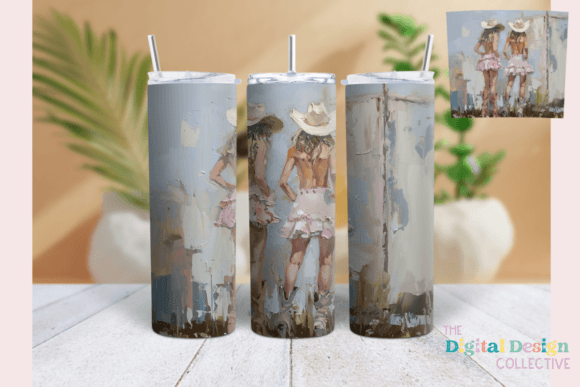 Painted Cowgirls Tumbler Wrap 20oz Graphics